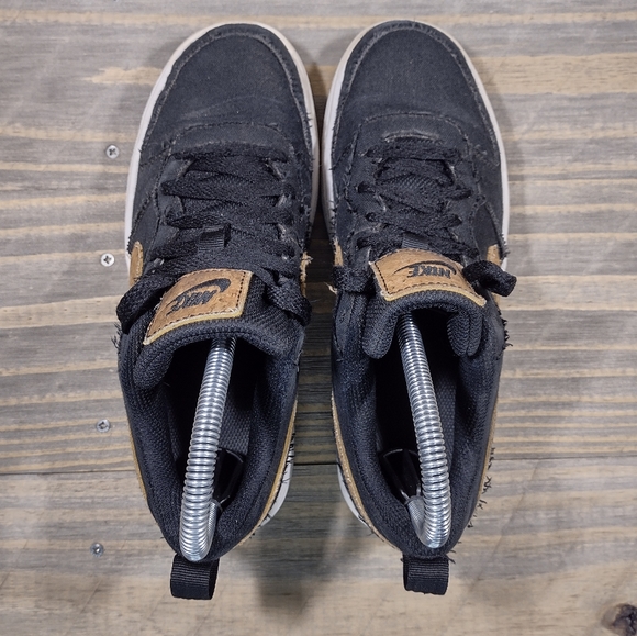 Nike Court Borough Low 2 Black Canvas Kids Size 4Y - Picture 5 of 9